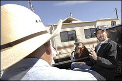 Chris Simcox near the border in Arizona.