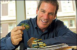 Reformer Roger Goodman shows his stash.