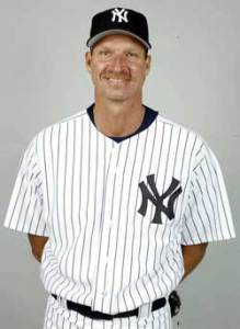 Johnson in pinstripes.