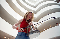 Glennie at the Guggenheim.