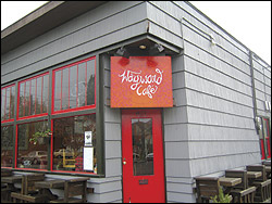 What's for dinner? Whatever's on the blackboard at Wayward Cafe.