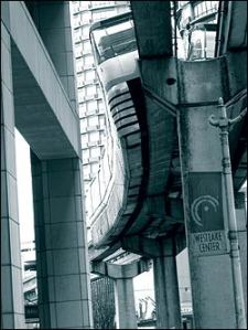 Monorail service has ground to a halt.