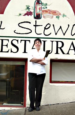 A chef who can truly cut it: Celinda Norton.