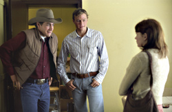 Ledger (center) is just the man for both Gyllenhaal and Williams.