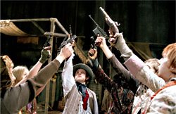 Bell (center) overcomes his impotence.