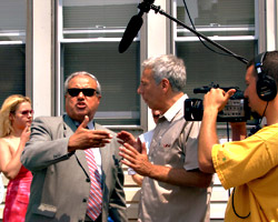 Levin (center) covers the conspiracy nuts.