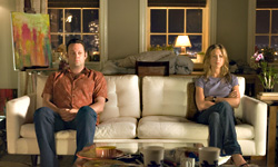 Vaughn provides more than half the laughs opposite Aniston.