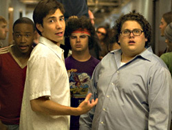 Long (left) and fellow frosh.