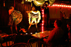 Why does that man have his hands in his lap?