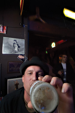 On the path to enlightenment  at the Nine Pound Hammer.