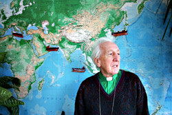 Father Tony Haycock's  church is the sea.