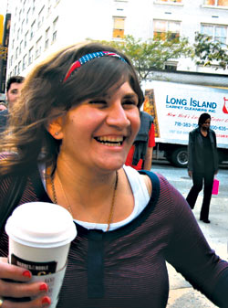 Bekah and Leo  sitting in a tree.