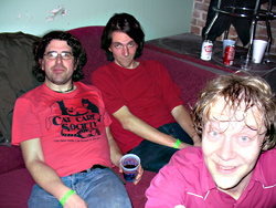 Comedown: Sebadoh backstage at Neumo's.