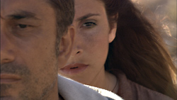 Uneasy riders: Ceylan and wife.