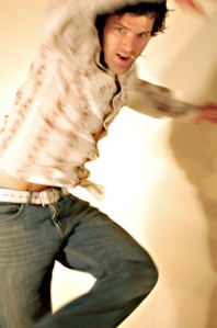 Fluidity and ease: Dustin Haug plays host.