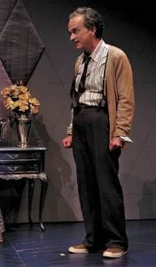 Pichette as a verbose, academic Brit in a 2004 ACT production of Stoppards Jumpers.