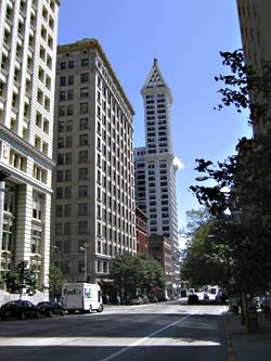 The Alaska Building (above FedEx truck):soon to be a midtier hotel where its investors wouldnt stay?