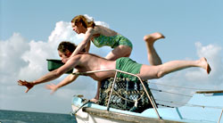 Gordon frolics with Philippe Martz in LIceberg.