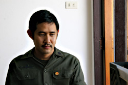 Jaruchai Iamaram in the hospital.