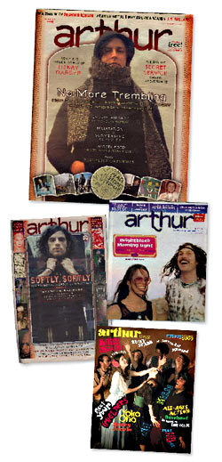 Yippee! Hippies! Look for the new issue (bottom) at local indie record stores and clubs.