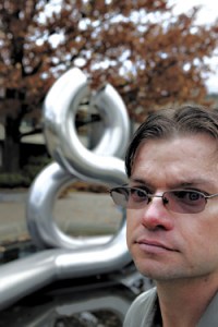 His face free of effluent here, Dan Dunlop claims hes been the victim of on-the-job hazing.