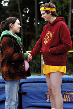 Knocked up, but gently: Page and Cera.