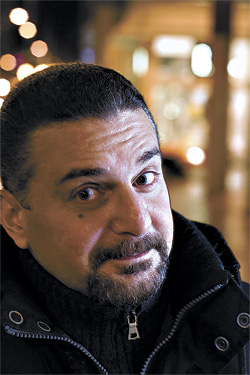 I regard myself as an American voice, says the dramatist.