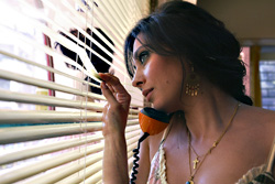 Caramel director Labaki keeps an eye on things.