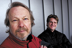 Kohn (left) helped former meth-head Terry Grant (right) go to college.