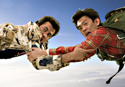 Penn (left) and Cho get high in Harold.