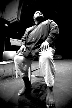 Goller-Sojourner onstage, where everyone's pulling for him.