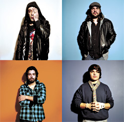 Wolf Parade:Note the Ace bandage on Spencers wrist (bottom right).