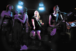 Girly sounds:Team Gina and company.