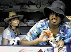 Cant truss him: Itd take a nation of millions to hold King Khan back.