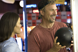 Paula Patton admires Costners form. Really.