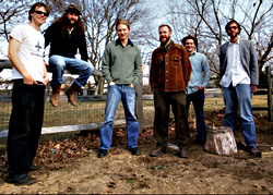 Dont fence me in:The Hackensaw Boys in a rural setting.