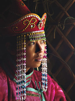 Yu in native attire.