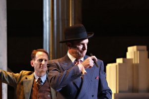 Marks (left) keeps his eye on Procaccino.