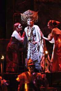 On the verge of camp: Plowright takes command.