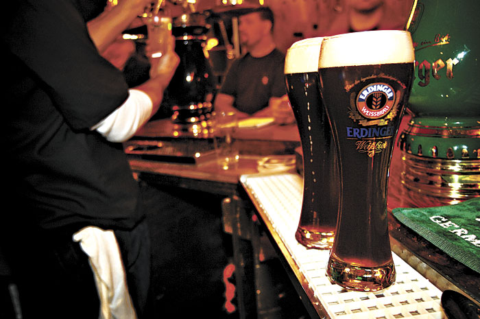 Big German beers, Prost style.