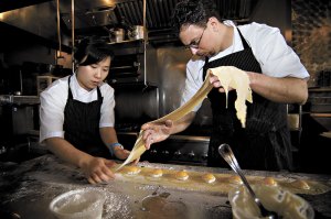 Joules Rachel Yang and Seif Chirchi demonstrate the importance of being earnest.