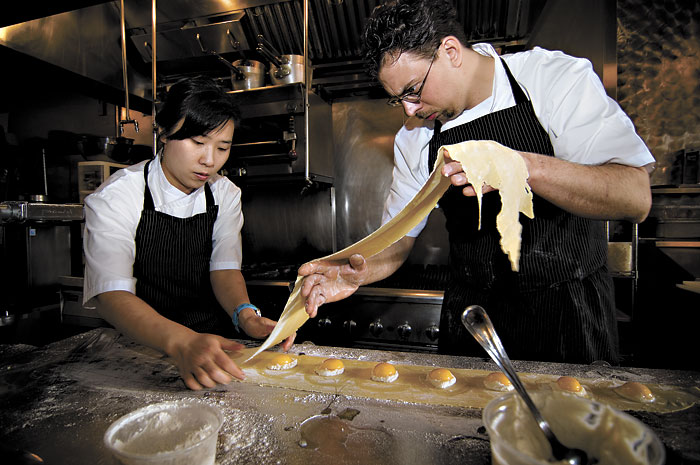 Joules Rachel Yang and Seif Chirchi demonstrate the importance of being earnest.