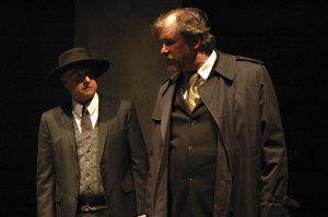 Transparently troubling: Leggett (right) and Allan Armstrong in Merchant.