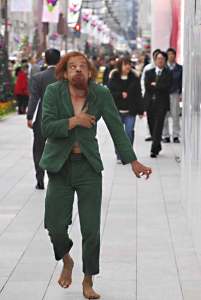 Denis Lavant runs amok in Bongs segment.