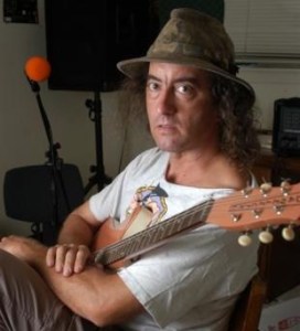 Musician James McMurtry is photographed at his home in Austin.  photo by Ha Lam for Austin American Statesman/8/29/05