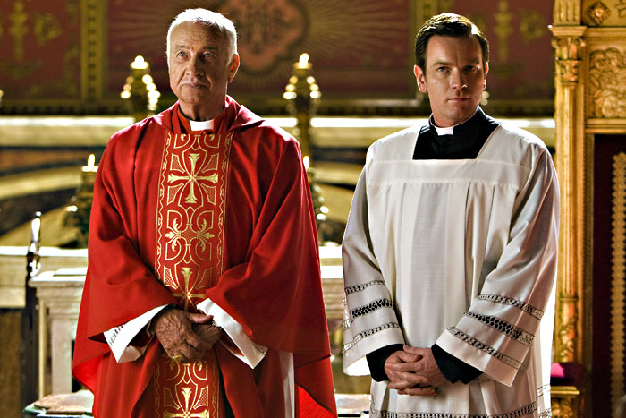 What are Mueller-Stahl and McGregor hiding beneath their robes?