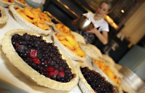 Alyssa Lewis at work: seasonal fillings, classic crust.