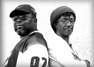 Robbie (left) and Sly take center stage.