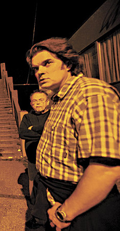 Charles Reidy (rear) and Erik Pihl.