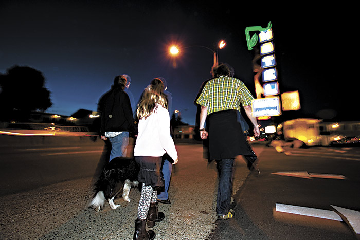 Fremont residents patrol the area surrounding the troubled properties on foot.